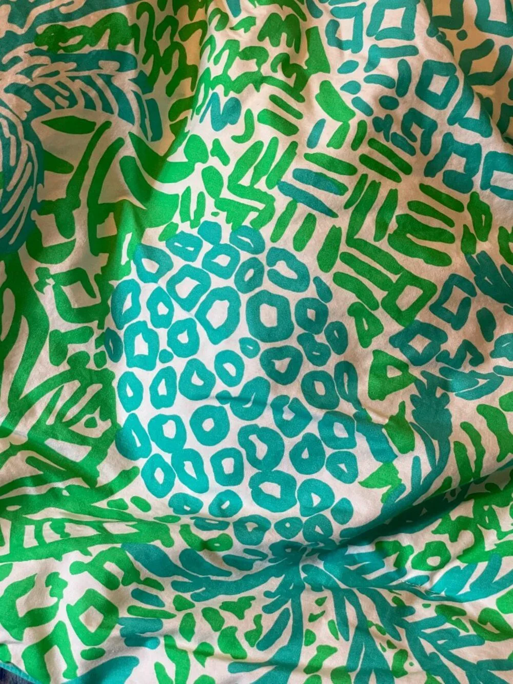Pottery Barn Lilly Pulitzer Home Slice Full/Queen Comforter and 2 Standard Shams
